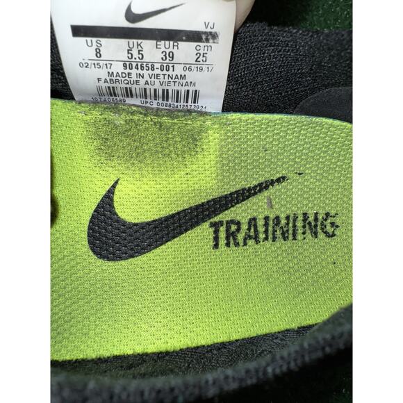 Nike Free TR Flyknit 2 Training Shoes Sneakers Black White Women’s Size 8 904658 - Picture 9 of 9